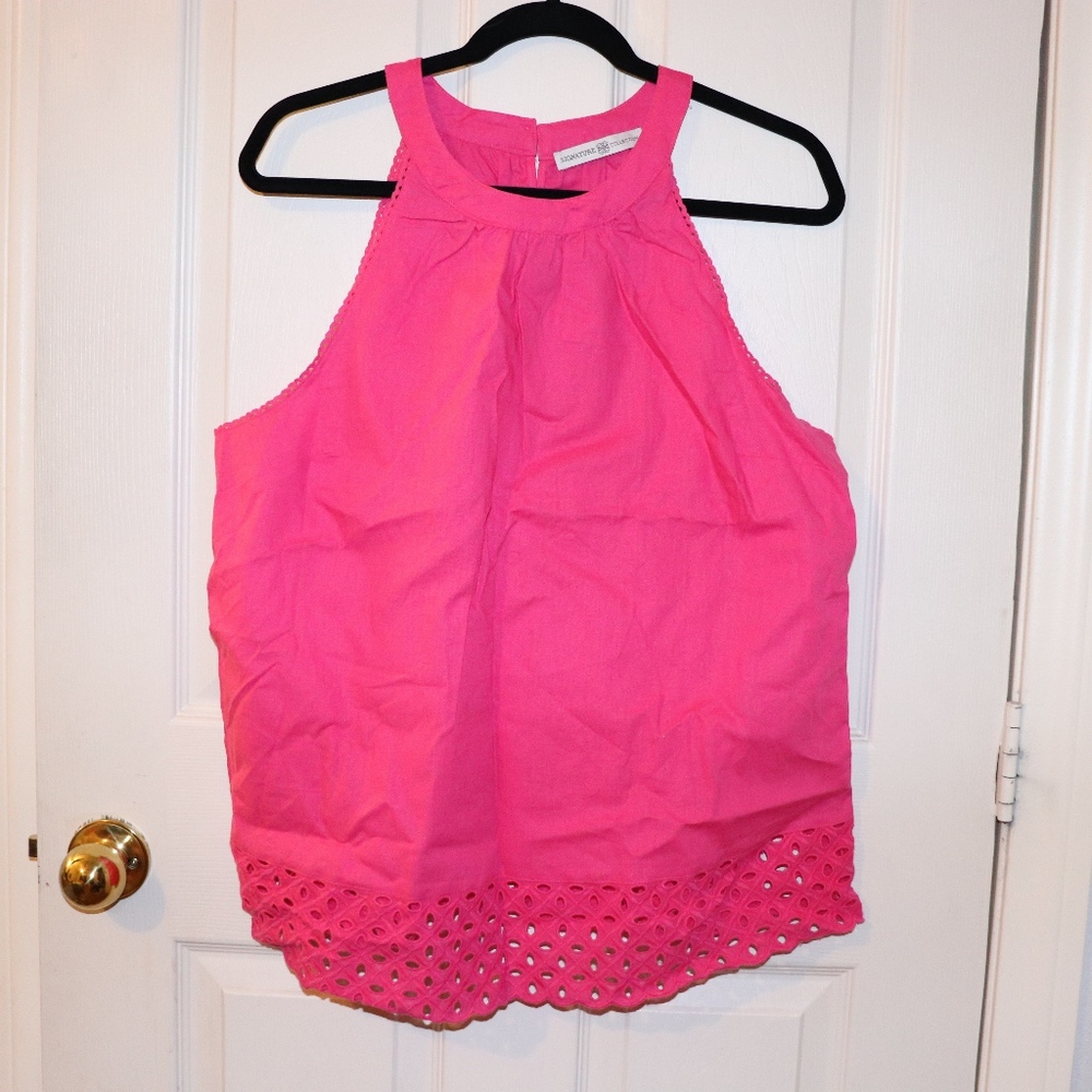 Hot pink halter Top